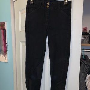 Black Piper Knee Patch Breeches 28L